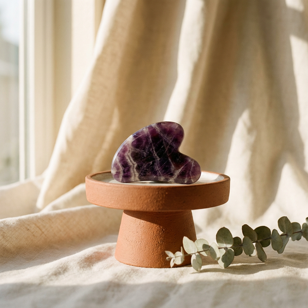 Amethyst Gua Sha — 100% Genuine Stone for Jawline & Puffiness